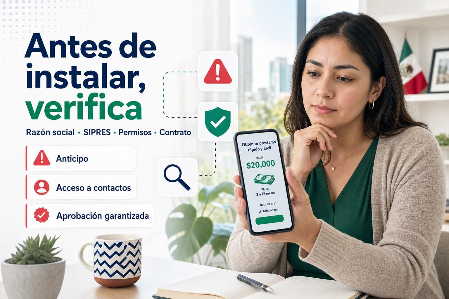 Cómo detectar apps de préstamos fraudulentas en México: señales de alerta y qué hacer