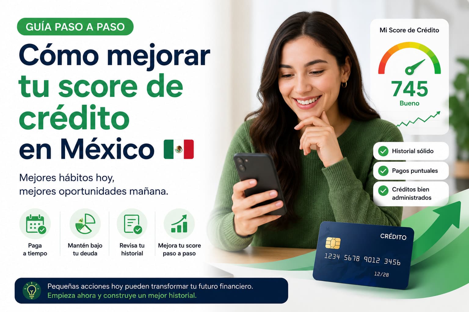 Cómo mejorar tu score de crédito en México: Guía paso a paso