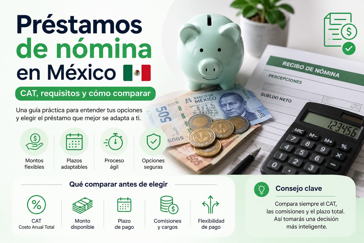 Préstamos de nómina en México: CAT, requisitos y cómo comparar