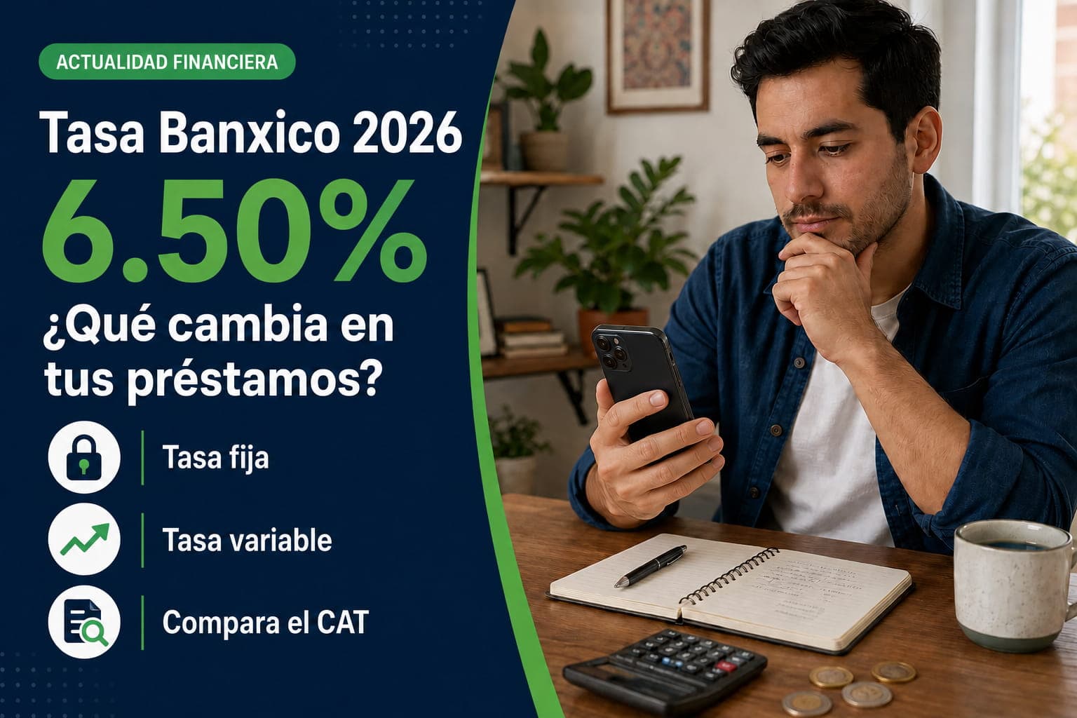 Banxico mantiene la tasa en 6.50%: ¿bajarán los préstamos en México?